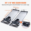 VEVOR Concrete Knee Boards Stainless Steel, 30'' x 10'' Concrete Sliders, Knee Boards For Concrete, Concrete Knee Pads Moving Sliders, with Knee Pads & Board Straps for Cement and Concrete Finishing