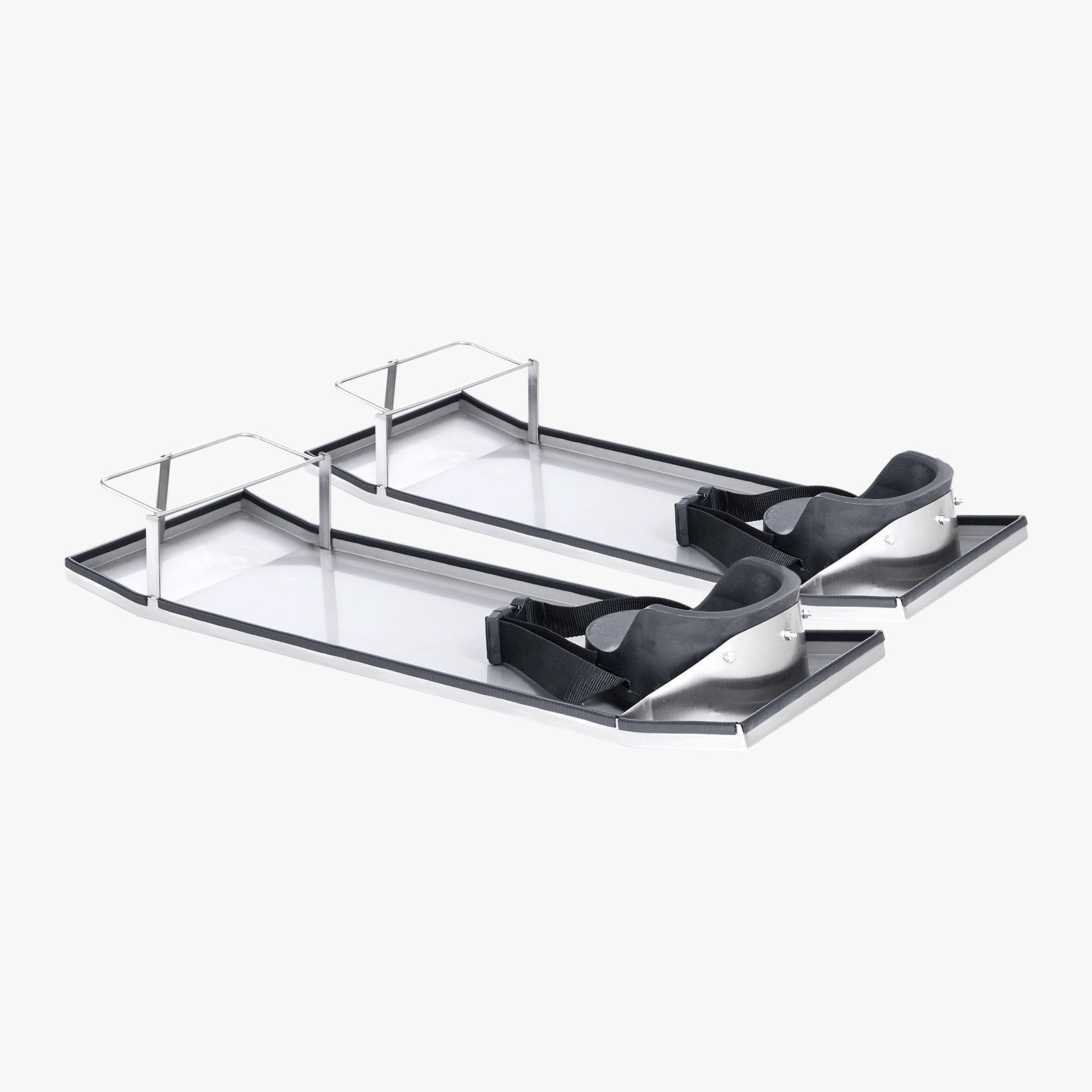 VEVOR Concrete Knee Boards Stainless Steel, 30'' x 10'' Concrete Sliders, Knee Boards For Concrete, Concrete Knee Pads Moving Sliders, with Knee Pads & Board Straps for Cement and Concrete Finishing