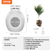 VEVOR Odor-Free Plant Cat Litter Box Hidden Cat Litter Box with Artificial Plant