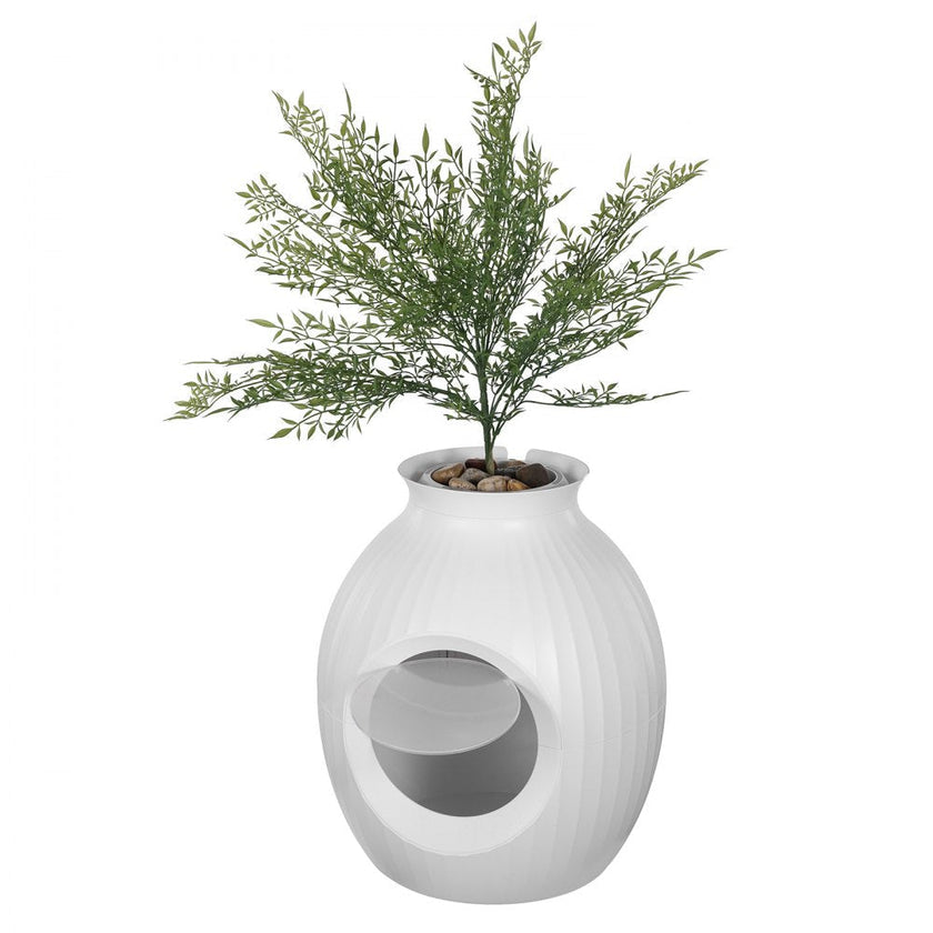 VEVOR Odor-Free Plant Cat Litter Box Hidden Cat Litter Box with Artificial Plant