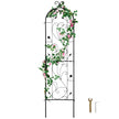VEVOR Metal Garden Trellis for Climbing Plant Support 60 x 15 in Rustproof