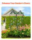 VEVOR 2 Packs Metal Garden Trellis for Climbing Plant Support 60x15 in Rustproof