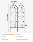 VEVOR 2 Packs Metal Garden Trellis for Climbing Plant Support 60x15 in Rustproof