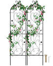 VEVOR 2 Packs Metal Garden Trellis for Climbing Plant Support 60x15 in Rustproof