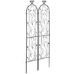 VEVOR 2 Packs Metal Garden Trellis for Climbing Plant Support 60x15 in Rustproof