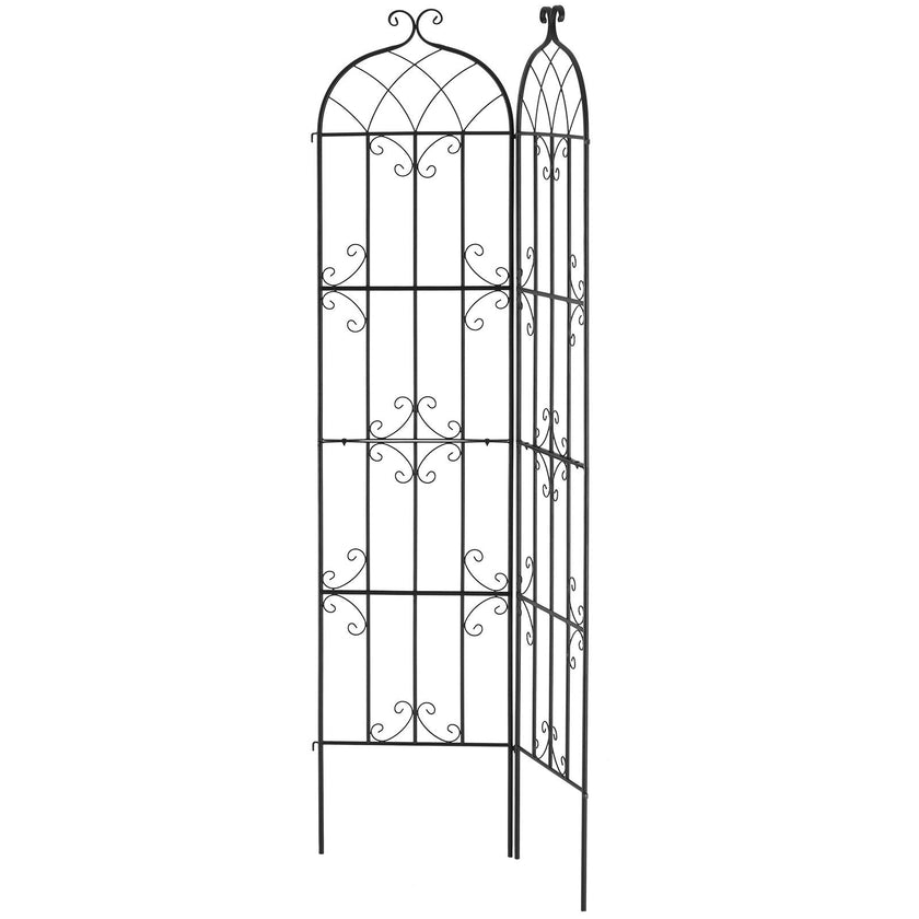 VEVOR 2 Packs Metal Garden Trellis for Climbing Plant Support 87x20 in Rustproof