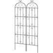 VEVOR 2 Packs Metal Garden Trellis for Climbing Plant Support 87x20 in Rustproof