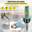 VEVOR Roofing Welder, 8 Pcs PVC Welding Gun, 1600W Hot Air Plastic Welder, 120V PVC Heat Gun, Plastic Welder w/ Mica Pipe Heating Core, Stepless Temperature Regulation 104-1112 °F Plastic Welder Kit