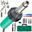 VEVOR Roofing Welder, 14 PCS PVC Welding Gun, 1600W PVC Welder With Case, 120V PVC Heat Gun, Plastic Welder w/ Mica Pipe Heating Core, Stepless Temperature Regulation 104-1112 °F Plastic Welder Kit