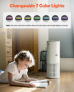 VEVOR Air Purifier 1090 ft²/h True HEPA 11 Filter Air Cleaner for Large Room