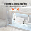 VEVOR Macerator Pump, 350W, 6000 L/h Flow, 23 ft/7 m Head, Macerator Sewerage Sump Pump with 3 Water Inlets for Basement, Kitchen, Sink, Shower, Bathtub, Laundry Waste Water Disposal Upflush Machine