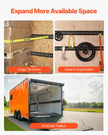VEVOR E Track Tie Down Rail Kit, 5' Steel Rails, 4 Pack, Secure Cargo & Heavy Loads Up to 2000 lbs, Heavy Duty Etrack Rails with Screws for Garages, Vans, Trailers, Motorcycle Tie Downs, ATV Mountings
