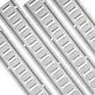 VEVOR E Track Tie-Down Rail Kit, 24PCS 5' E-Tracks Set Includes 8 Steel Rails & 8 O-Ring Anchors & 8 Tie-Offs with D-Ring, Versatile Securing Accessories for Cargo Motorcycles Bikes, 2000 lbs Load