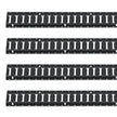 VEVOR E Track Tie-Down Rail Kit, 18PCS 5' E-Tracks Set Includes 4 Steel Rails & 8 O-Ring Anchors & 4 Tie-Offs with D-Ring & 2 Ratchet Straps, Securing Accessories for Cargo Motorcycles Bikes, 2000 lbs