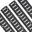 VEVOR E Track Tie-Down Rail Kit, 18PCS 5' E-Tracks Set Includes 4 Steel Rails & 8 O-Ring Anchors & 4 Tie-Offs with D-Ring & 2 Ratchet Straps, Securing Accessories for Cargo Motorcycles Bikes, 2000 lbs