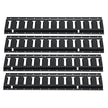 VEVOR E Track Tie Down Rail Kit, 2' Steel Rails, 4 Pack, Secure Cargo & Heavy Loads Up to 2000 lbs, Heavy Duty Etrack Rails with Screws for Garages, Vans, Trailers, Motorcycle Tie Downs, ATV Mountings
