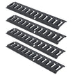 VEVOR E Track Tie Down Rail Kit, 2' Steel Rails, 4 Pack, Secure Cargo & Heavy Loads Up to 2000 lbs, Heavy Duty Etrack Rails with Screws for Garages, Vans, Trailers, Motorcycle Tie Downs, ATV Mountings