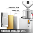 VEVOR Commercial Peanut Butter Maker 15 Kg/h, Electric Peanut Butter Maker 2850 r/min Stainless Steel, Peanut Butter Maker Machine 1100w for Peanut Sesame Walnut Butter