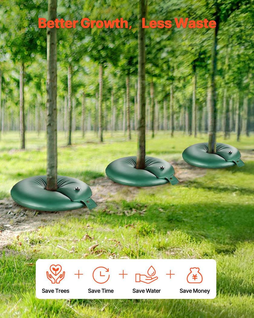 VEVOR Tree Watering Ring 4 Packs 20 Gallons Slow Release Tree Water Bag Durable