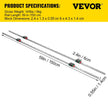 VEVOR 2 x HSR 15-1500 mm Linear Guideway Rail with 4Pcs Pillow Block Carriage Bearing Block for 15 mm Slotted Block Square Block Linear Rail Routers CNC Set