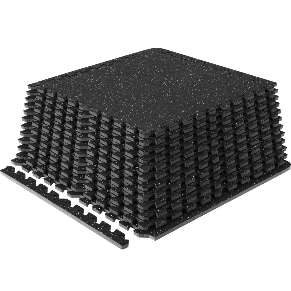 VEVOR 12 PCS 1/2 inch Thick Gym Floor Mats, 24