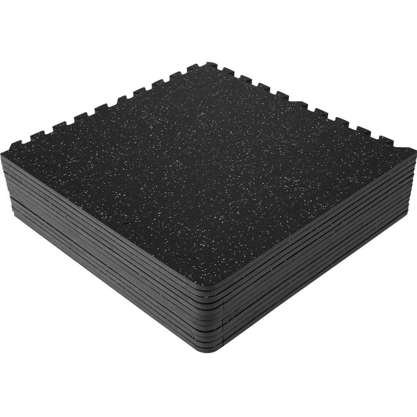 VEVOR 12 PCS 1/2 inch Thick Gym Floor Mats, 24
