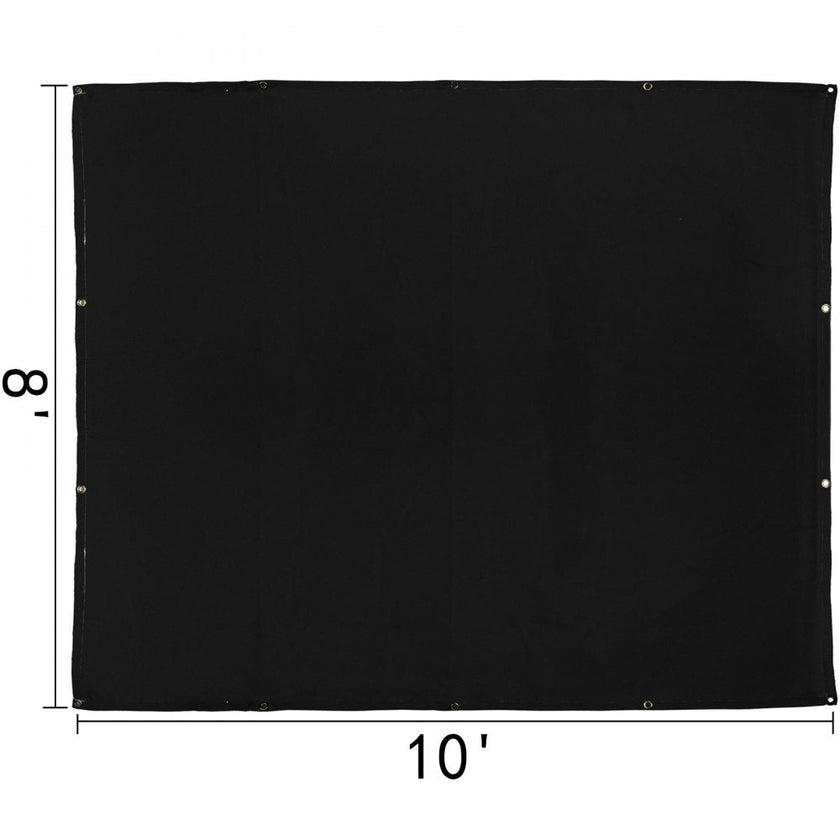 VEVOR 8 x 10 Ft Welding Blanket Black Fiberglass Blanket Portable Fiberglass Fire Retardant Blanket Welding Mat Welding Fireproof Thermal Resistant Insulation With Carry Bag