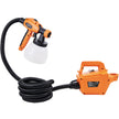 VEVOR Paint Sprayer, 500W Electric Spray Paint Gun with 10FT Air Hose, 1300ml Container and 3 Spray Patterns, 4 Nozzles, HVLP Spray Gun for House Painting Home Interior & Exterior Walls, Fence