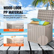 VEVOR Deck Box, 31 Gallon Outdoor Storage Box, 22.1