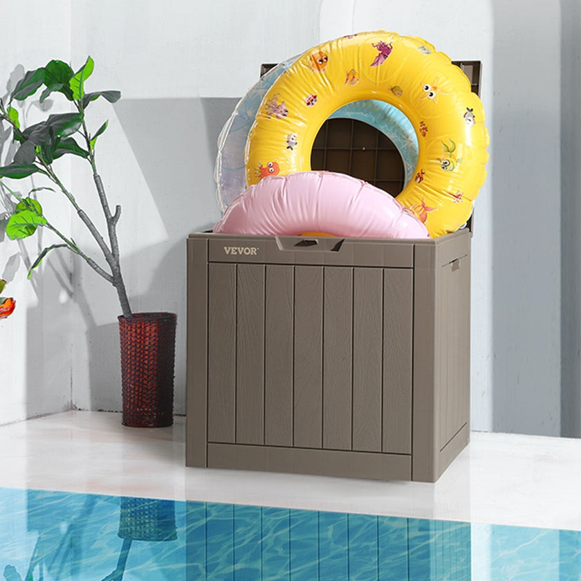 VEVOR Deck Box, 31 Gallon Outdoor Storage Box, 22.1