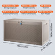 VEVOR Deck Box, 100 Gallon Outdoor Storage Box, 48.0