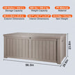 VEVOR Deck Box, 120 Gallon Outdoor Storage Box, 56.3