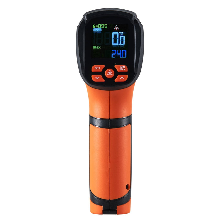 VEVOR Infrared Thermometer, -40~2732°F Dual Laser Temperature Gun Non-Contact, Handheld IR Heat Temperature Gun with Adjustable Emissivity for Metal Smelting/Cooking/Pizza Oven/Engine(Not for Human)