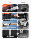 VEVOR Diesel Heater, 8KW, DC 12V/24V, All in One Portable Diesel Air Heater with Remote Control and LCD Screen, Fast Heating Low Noise, 1.1 Gal Fuel Tank for Trucks, Vans, RVs, Campers, and Garages
