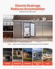 VEVOR Undercounter Built-in Ice Maker 50 Lbs/Day Reversible Door Outdoor Use