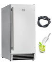 VEVOR Undercounter Built-in Ice Maker 50 Lbs/Day Reversible Door Outdoor Use