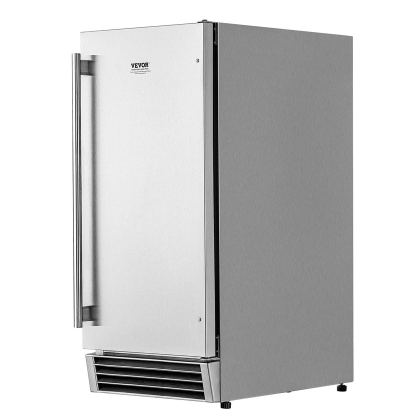 VEVOR Undercounter Built-in Ice Maker 50 Lbs/Day Reversible Door Outdoor Use