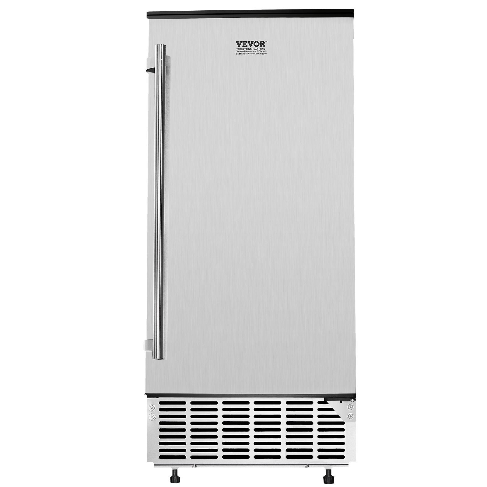 VEVOR Undercounter Built-in Ice Maker 50 Lbs/Day Reversible Door Outdoor Use