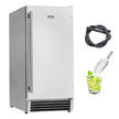VEVOR Undercounter Built-in Ice Maker 50 Lbs/Day Reversible Door Outdoor Use