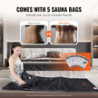 VEVOR Sauna Blanket for Detoxification, Portable Far Infrared Sauna for Home, Oxford Sauna Bag w/ Arm Holes & Carbon Fiber Heating, 1-6 Level Adjustable Temp 95-176?, 5-60 Minutes Timer, 71 x 31 in