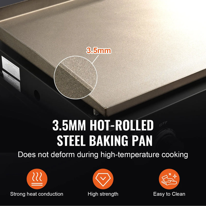 VEVOR Commercial Griddle on Cart, 36