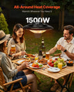 VEVOR Hanging Patio Heater, 1500W Electric Space Infrared Heater, IP34 Protection with 23.6 inch Pull Cord & Adjustable Chain, for Porch,Patio,Dining Room,Studio Outdoor/Indoor