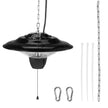 VEVOR Hanging Patio Heater, 1500W Electric Space Infrared Heater, IP34 Protection with 23.6 inch Pull Cord & Adjustable Chain, for Porch,Patio,Dining Room,Studio Outdoor/Indoor