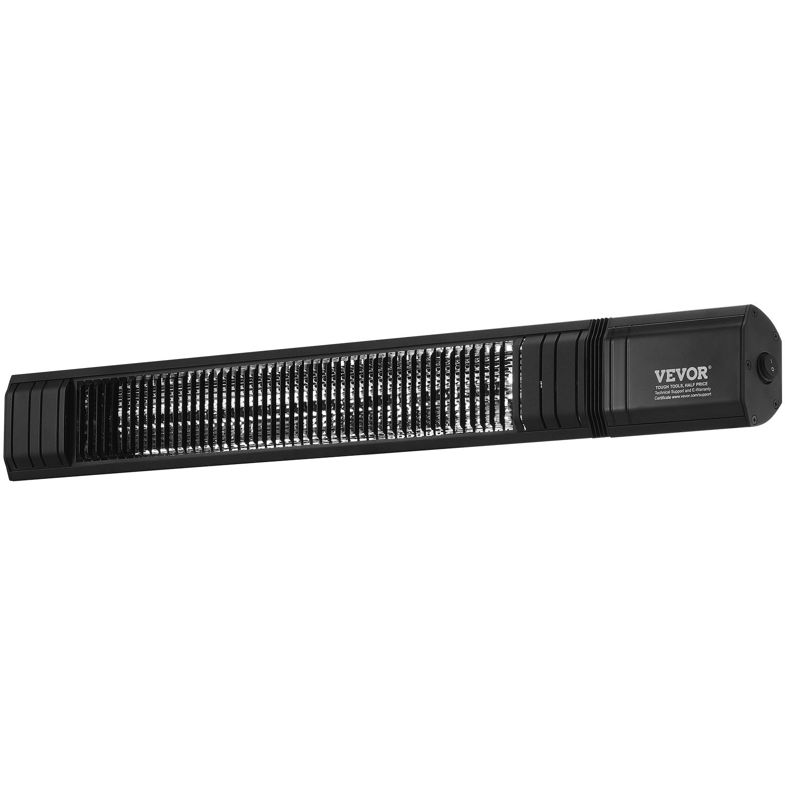 VEVOR Infrared Heater 1500W Electric Space Heater Remote Control 9 Speeds Timer