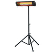 VEVOR Infrared Heater 1500W Electric Space Heater Remote Control 3 Speeds 34in