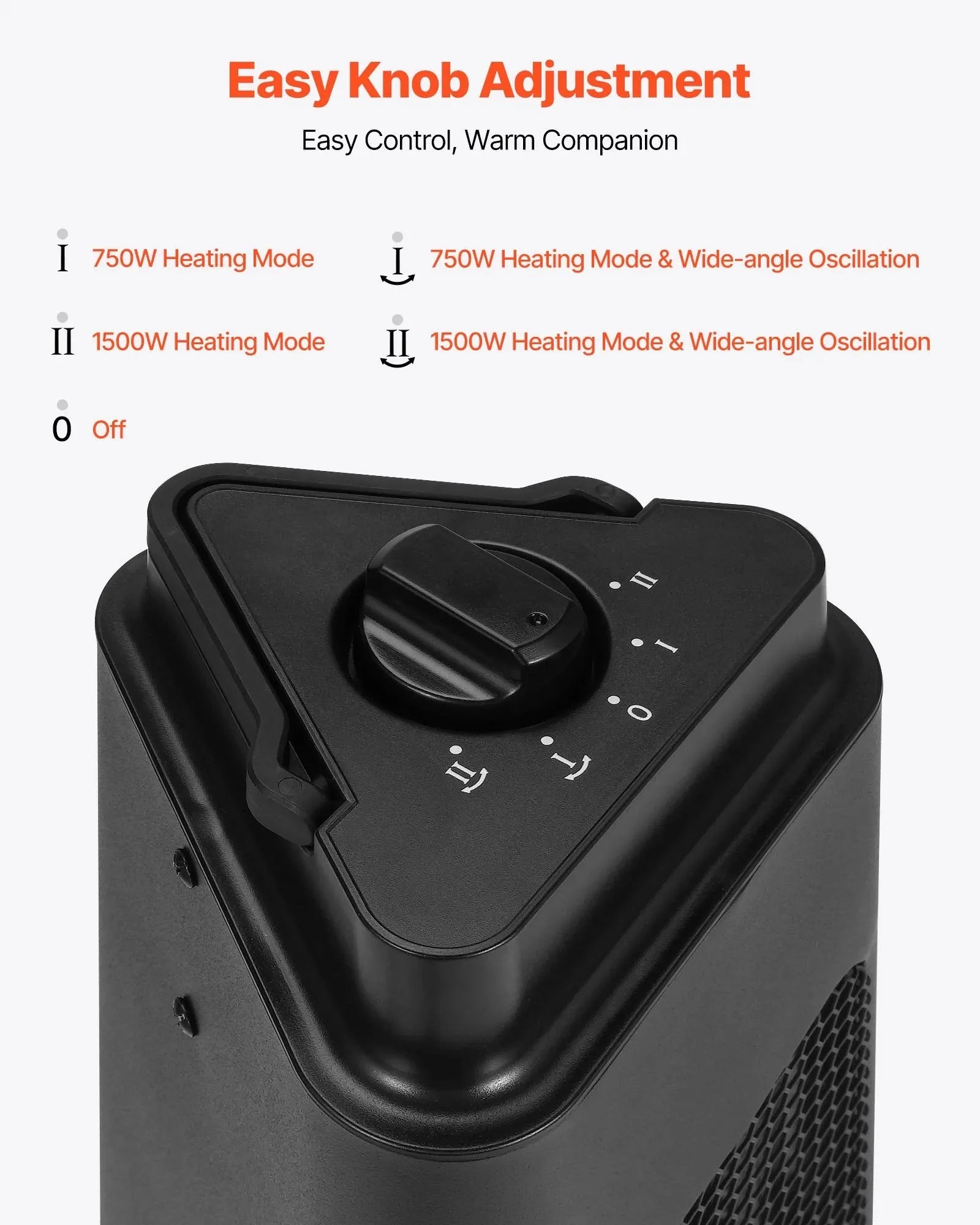 VEVOR Infrared Heater, 1500W Electric Space Heater with Remote Control & 3 Speeds & 24H Timer & Multiple Security Protections, Indoor/Outdoor for Bedroom,Studio,Porch,Dining Room,Studio