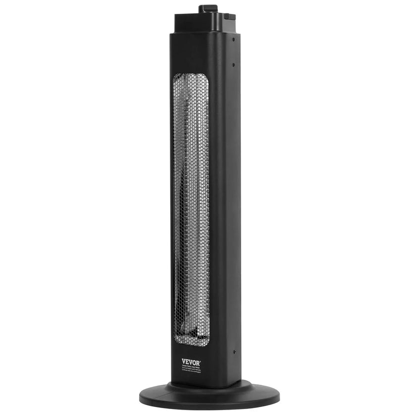 VEVOR Infrared Heater, 1500W Electric Space Heater with Remote Control & 3 Speeds & 24H Timer & Multiple Security Protections, Indoor/Outdoor for Bedroom,Studio,Porch,Dining Room,Studio
