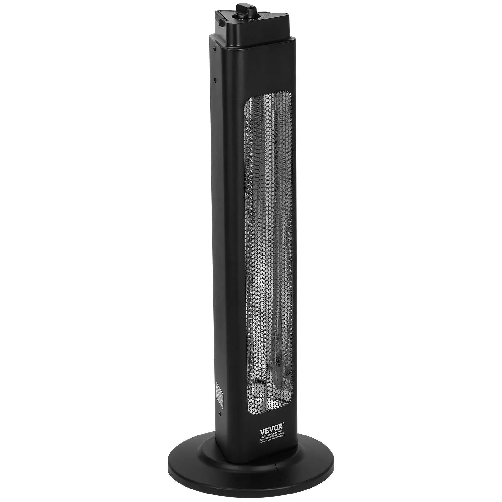 VEVOR Infrared Heater, 1500W Electric Space Heater with Remote Control & 3 Speeds & 24H Timer & Multiple Security Protections, Indoor/Outdoor for Bedroom,Studio,Porch,Dining Room,Studio