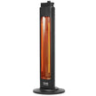 VEVOR Infrared Heater, 1500W Electric Space Heater with Remote Control & 3 Speeds & 24H Timer & Multiple Security Protections, Indoor/Outdoor for Bedroom,Studio,Porch,Dining Room,Studio