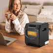 VEVOR Infrared Heater 1500W Electric Space Heater Remote Control 3 Speeds ABS